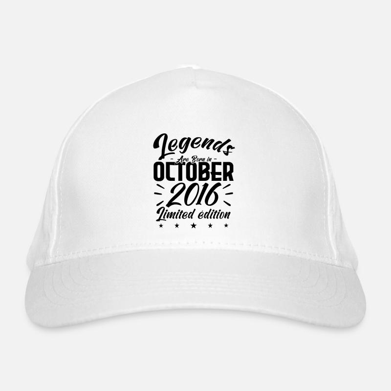LEGENDS ARE BORN IN OCTOBER 2016 Organic Baseball Cap