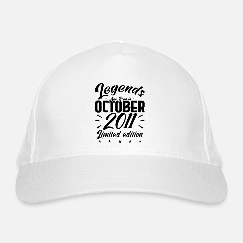 LEGENDS ARE BORN IN OCTOBER 2011 anniversary gift Casquette classique bio