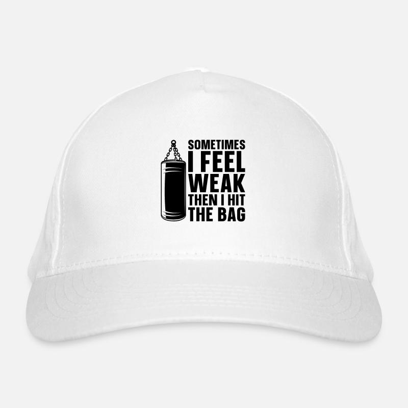 Sometimes I Feel Kickboxing Kickboxer Boxing Fight Organic Baseball Cap