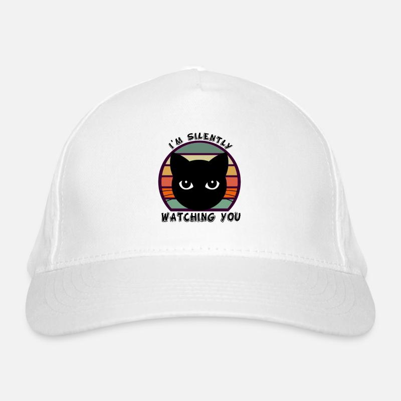 Funny cat Organic Baseball Cap
