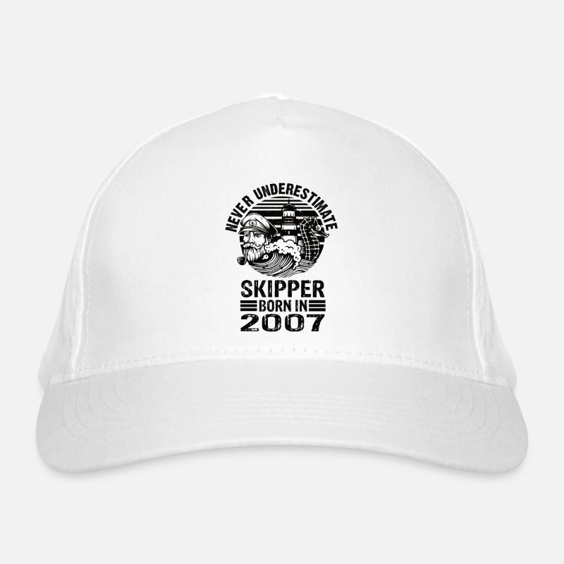 Never Underestimate Skipper born in 2007 Organic Baseball Cap