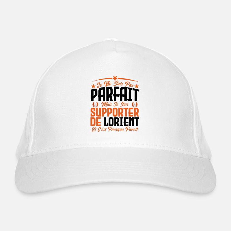 je ne suis pas parfait, supporteur de Lorient. Casquette classique bio