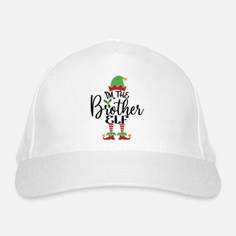 Bruder Elf Niedliches lustiges passendes Weihnachtskostüm Bio-Baseballkappe