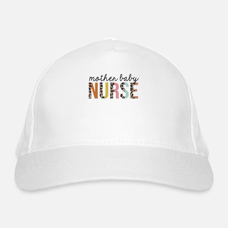 Mère-Bébé Infirmière Léopard Imprimer IA autorisée Casquette classique bio