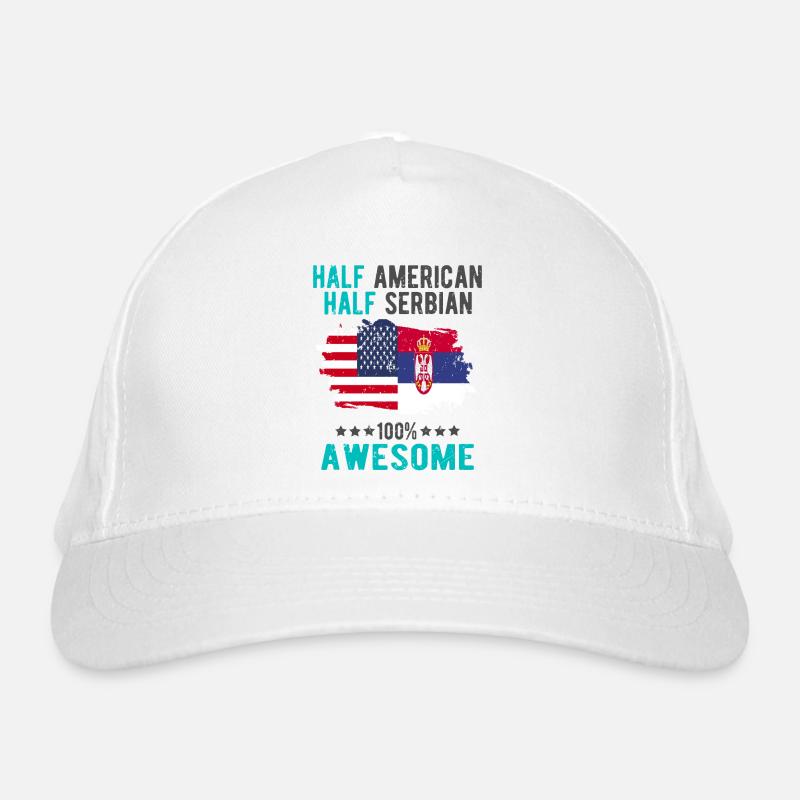 Moitié américain moitié serbe Casquette classique bio