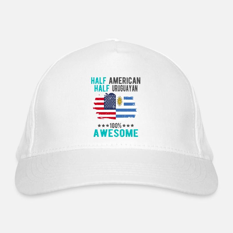 Half American Half Uruguayan Organic Baseball Cap