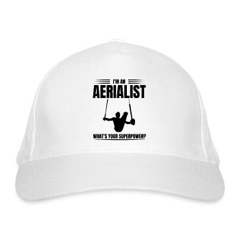 I'm An Arealist What's Your Superpower Gymnastics - Bio-Baseballkappe - Weiß - Vorne