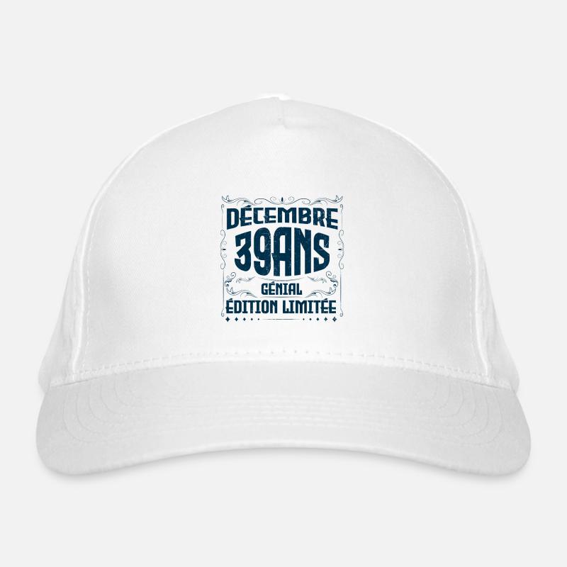 DÉCEMBRE 39 Ans | Édition limitée Casquette classique bio