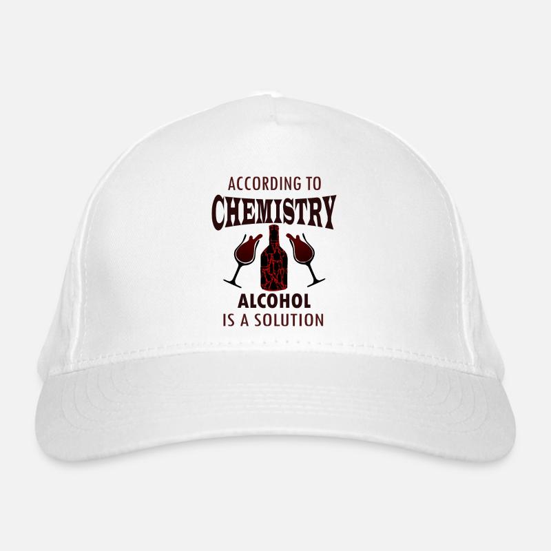 According to chemistry, alcohol is a solution Organic Baseball Cap
