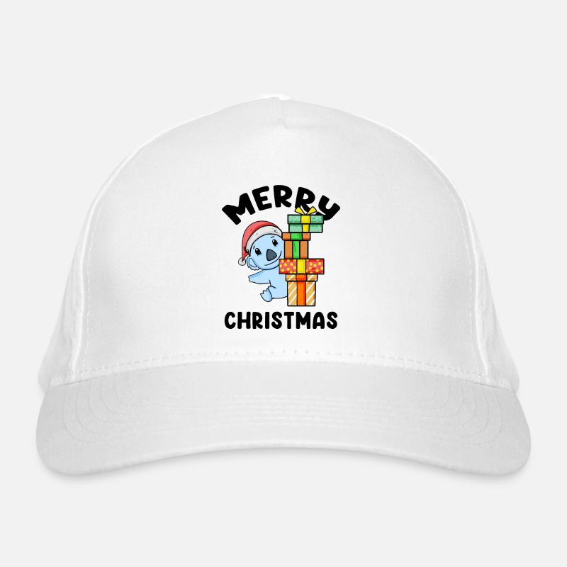 Frohe Weihnachten Koala Bio-Baseballkappe