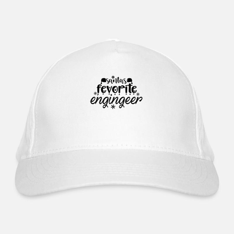 Santa's dearest engineer gift Organic Baseball Cap