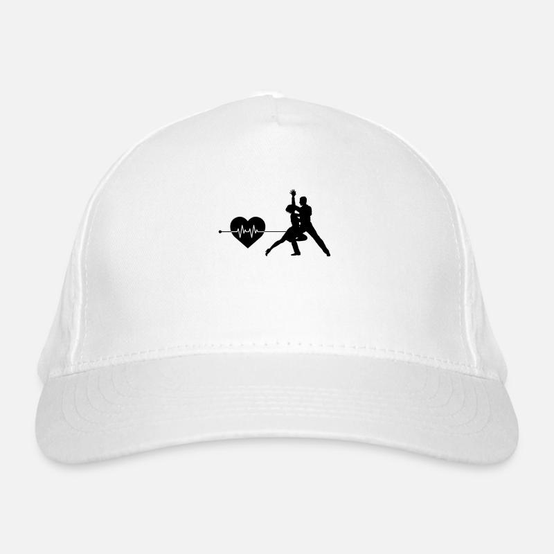 Dancing heartbeat Organic Baseball Cap