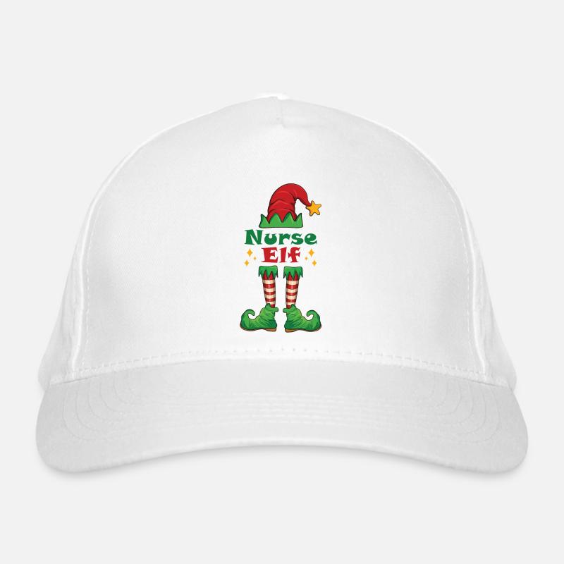 Nurse Elf Krankenschwester Elfenkostüm Bio-Baseballkappe