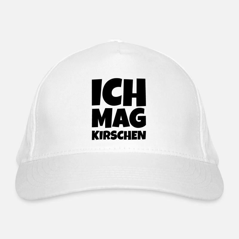 Ich mag Kirschen Bio-Baseballkappe