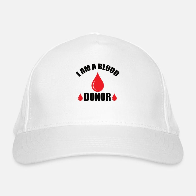 Don de sang Dons de sang Donneurs de sang Casquette classique bio