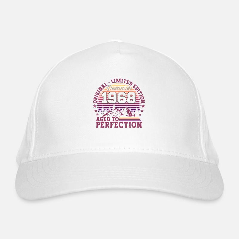 Original Décembre 1968 54e anniversaire Cadeau Casquette classique bio