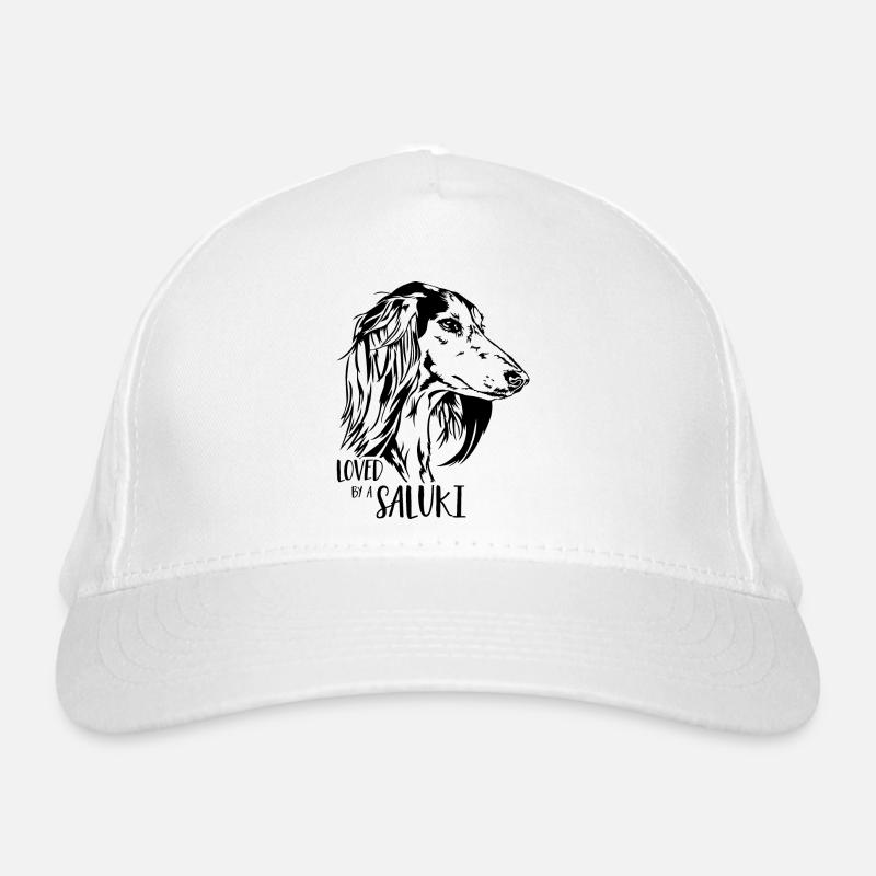Aimé par un chien SALUKI disant Greyhound Wilsigns Casquette classique bio