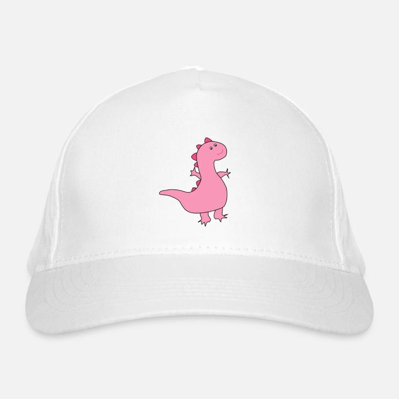 Pink Dino Organic Baseball Cap