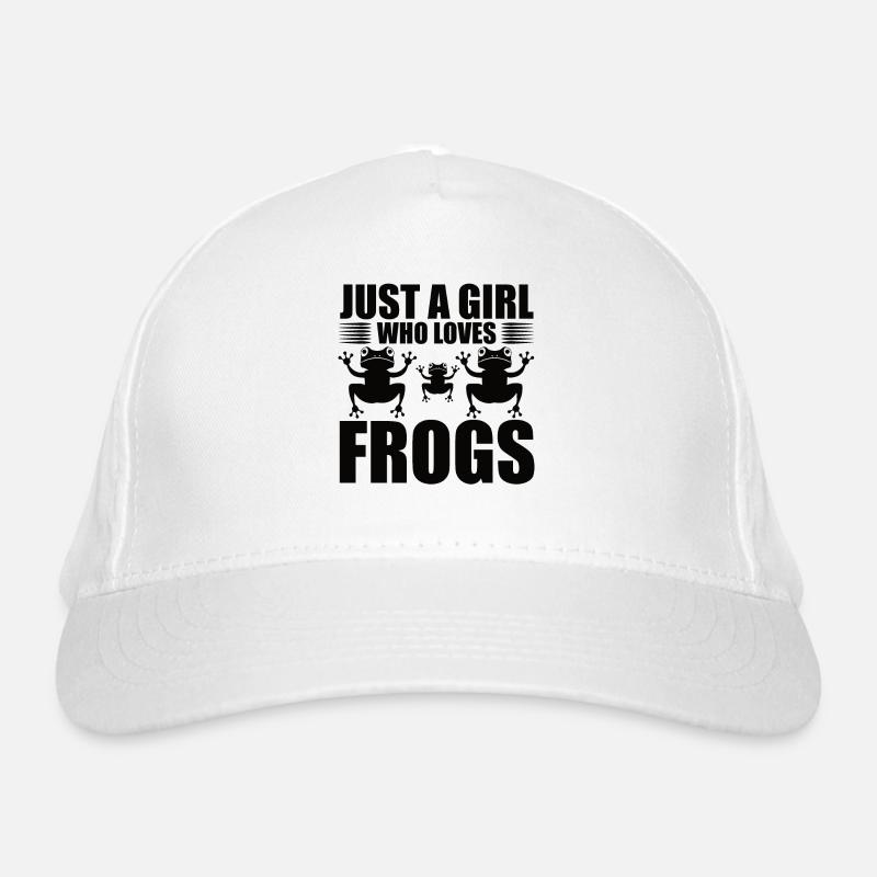 Frosch Mädchen Kinder Frösche Bio-Baseballkappe