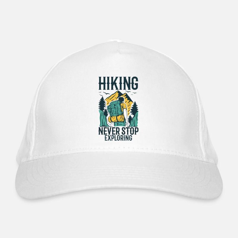 Hiking never stop exploring wandern Naturfreund Organic Baseball Cap