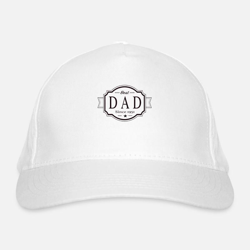 Best dad since 1951 Organic Baseball Cap
