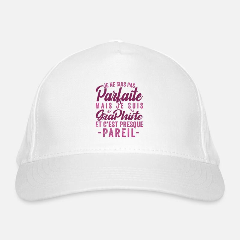 Je Ne Suis Pas Parfaite Mais Je Suis Graphiste Casquette classique bio