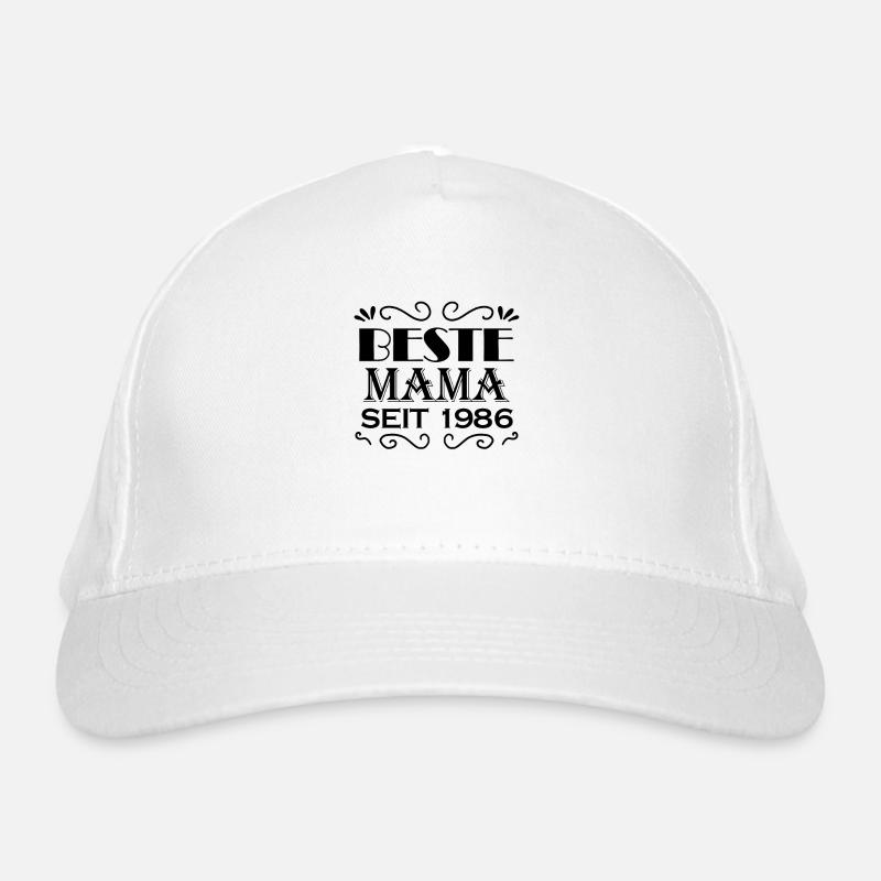 Beste Mama seit 1986 Bio-Baseballkappe
