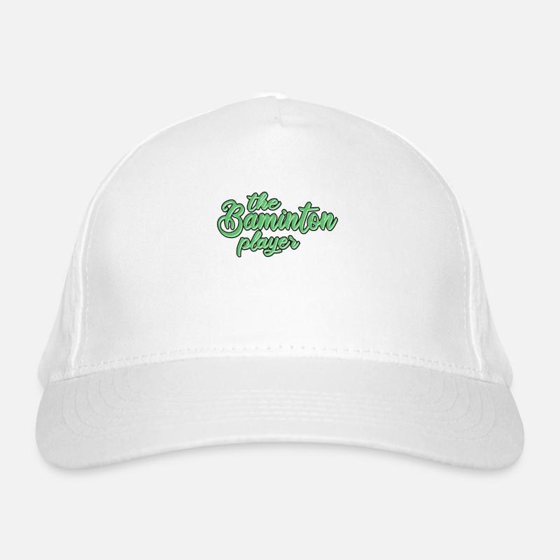 the badminton player Organic Baseball Cap