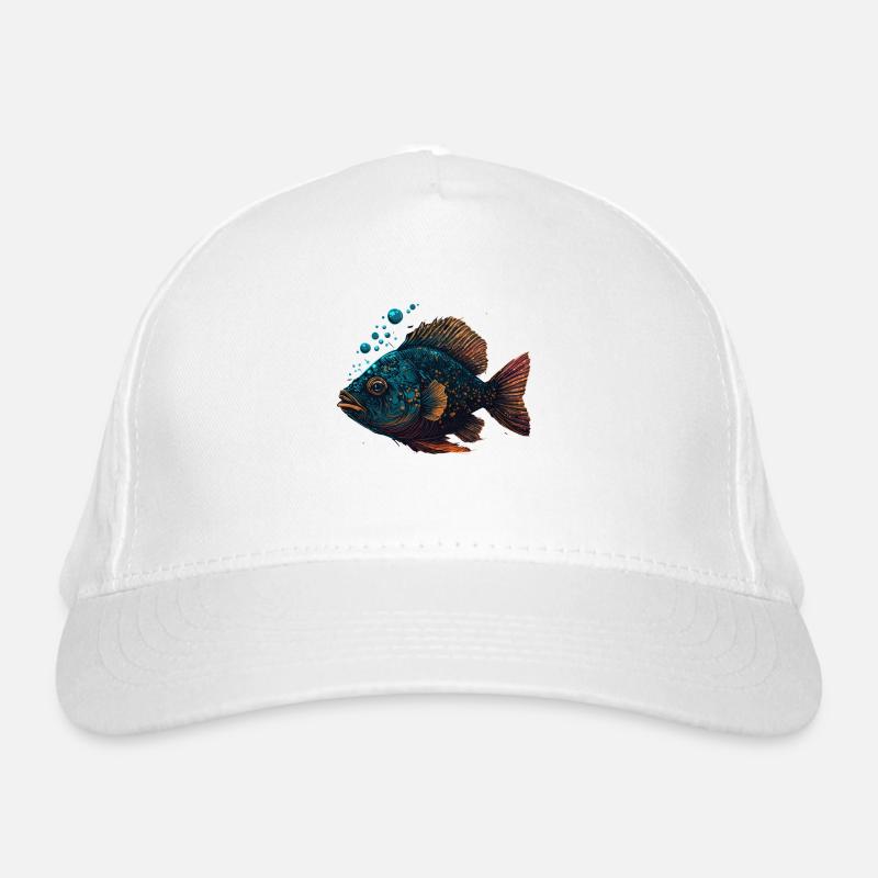 Cool Fish Illustration Bio-Baseballkappe