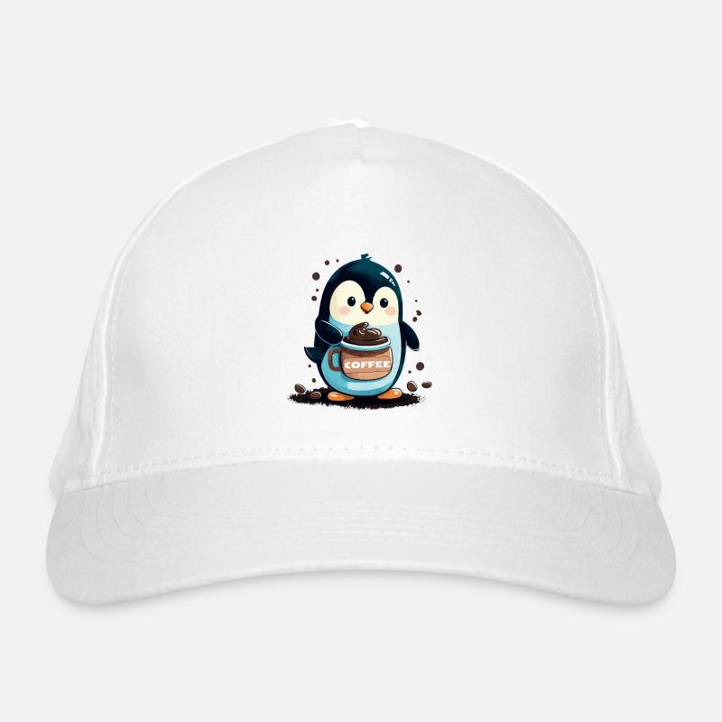 Penguin Coffee Coffee Cup Sweet Organic Baseball Cap