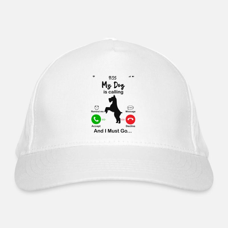 Mein Hund ruft Bio-Baseballkappe