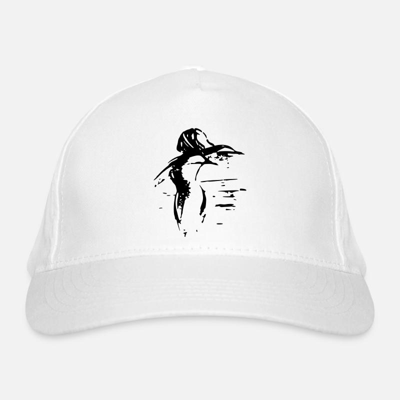 Abstract art - lady in black Organic Baseball Cap