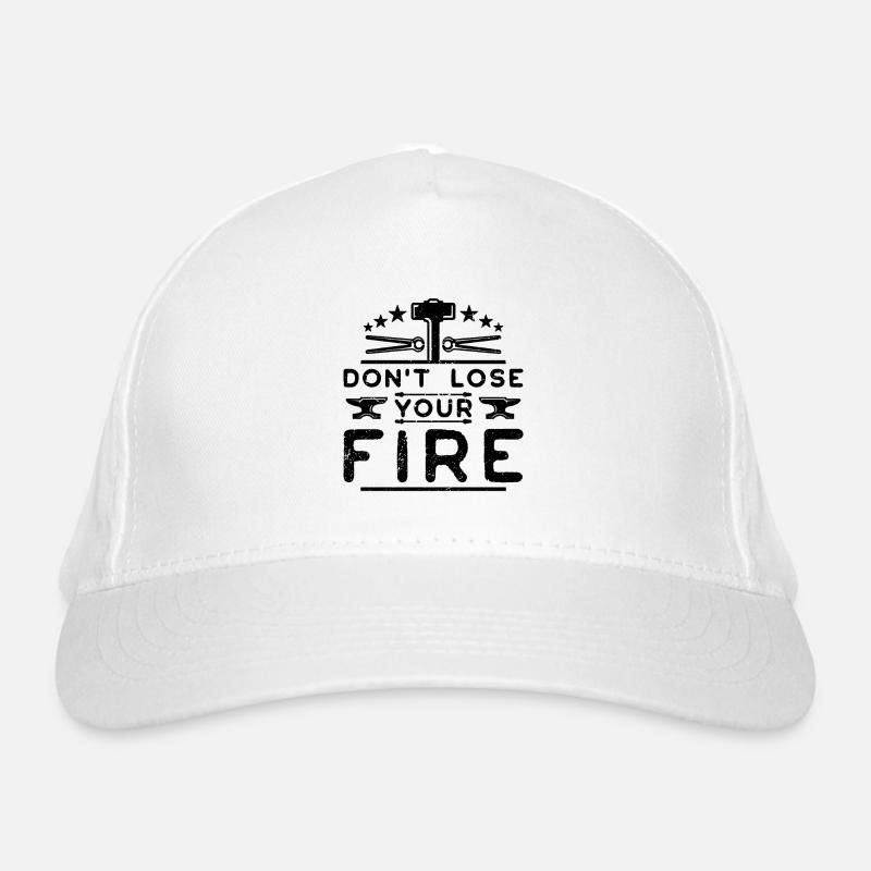 Don't Lose Your Fire Forging Goldsmith Blacksmiths Organic Baseball Cap