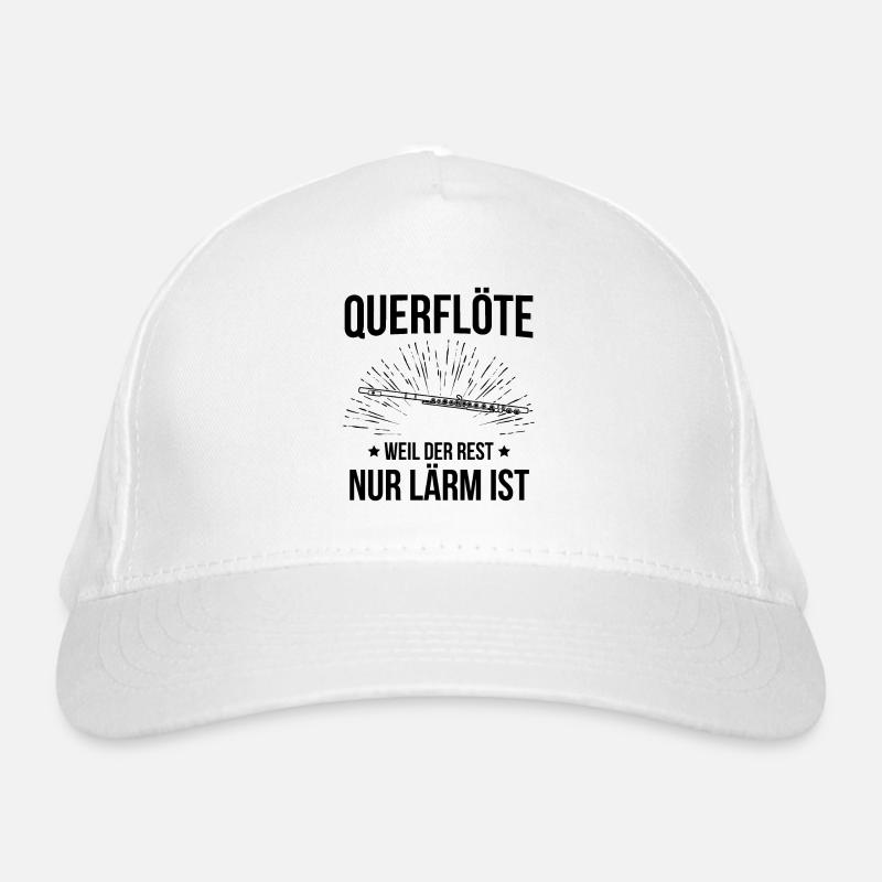 Querflöte Querflötenspieler Querflötist Bio-Baseballkappe