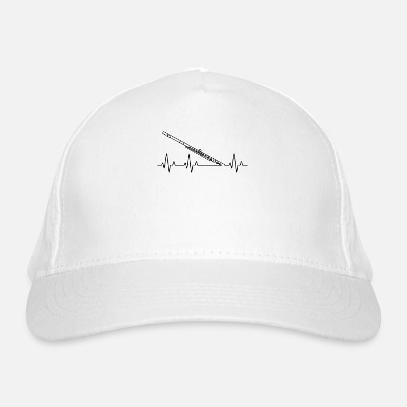 Querflöte Querflötenspieler Querflötist Bio-Baseballkappe