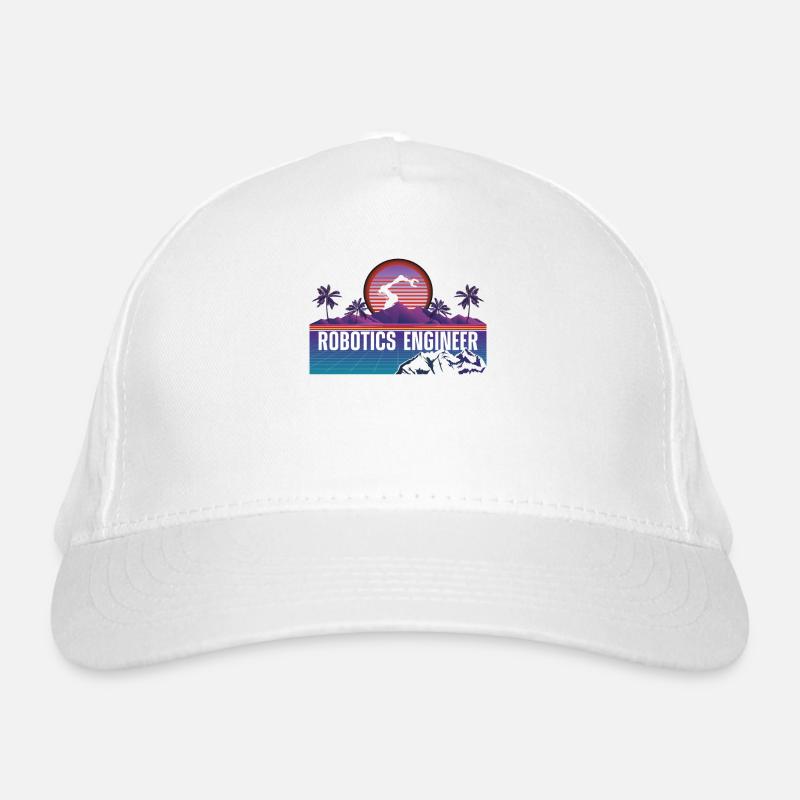 Robot Robotics Engineer Retro Organic Baseball Cap
