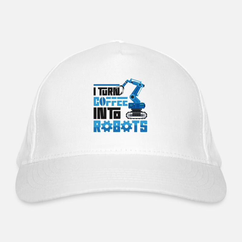 Robot Robotics Engineer Coffee I Organic Baseball Cap