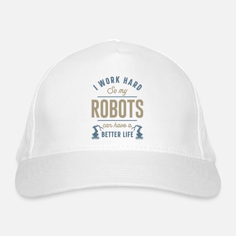 Robot Robotics Engineer I Work Organic Baseball Cap