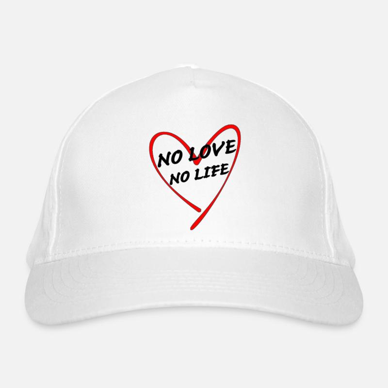 no love no life Organic Baseball Cap
