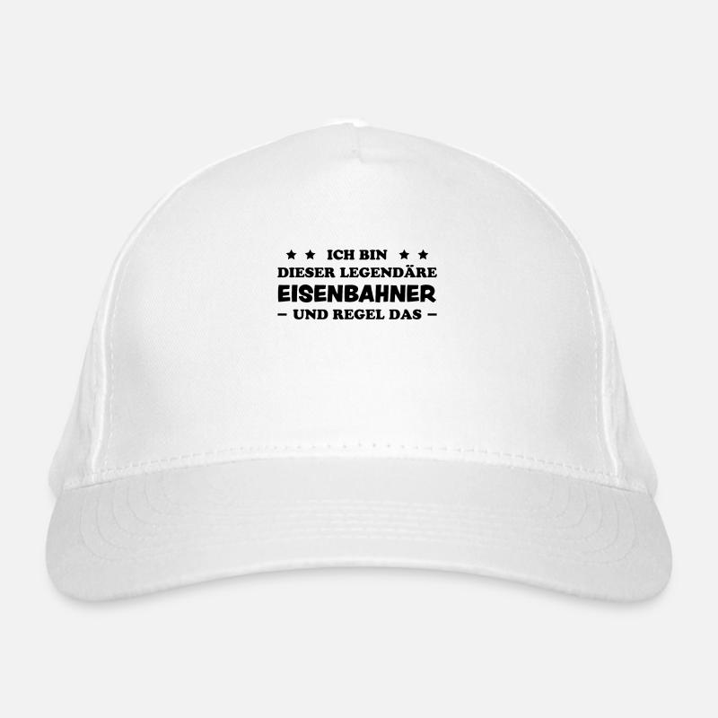 Eisenbahner Spruch Eisenbahn Lokführer Geschenk Bio-Baseballkappe