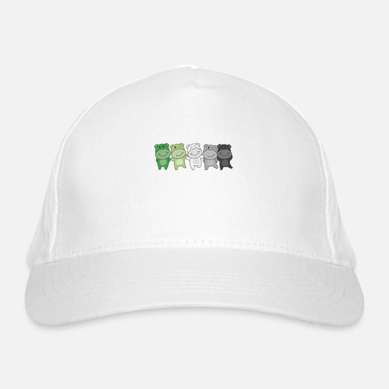 Aromantique Flag Pride LGBTQ Mignon Hippopotame Casquette classique bio