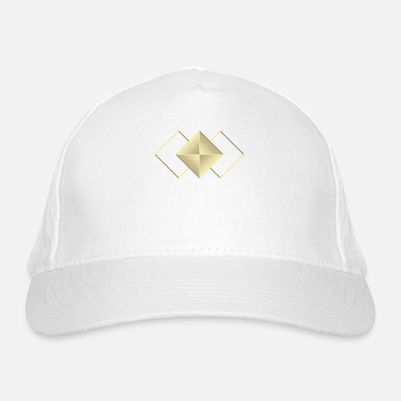 Square triangles - graphic - graphic design Organic Baseball Cap