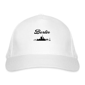 Berlin Stadt Skyline - Bio-Baseballkappe - Weiß - Vorne