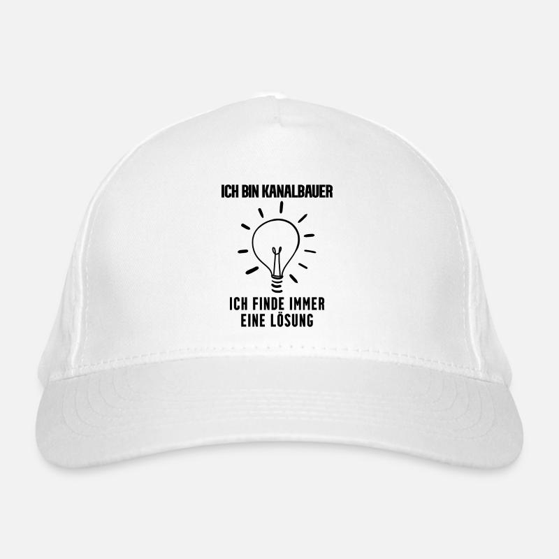 Kanalbauer Geschenk Bio-Baseballkappe