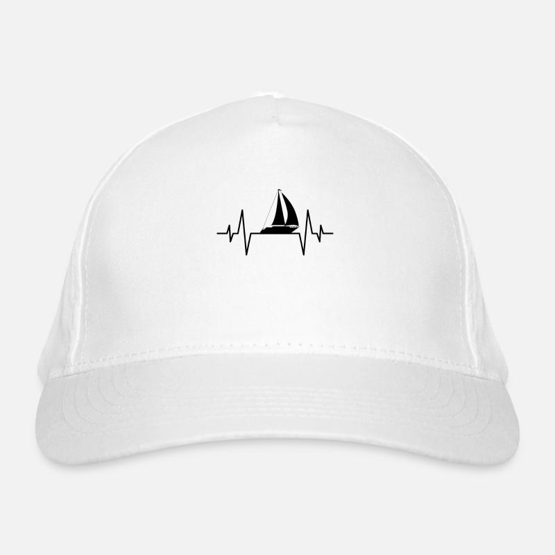 Boot Herzschlag Bio-Baseballkappe