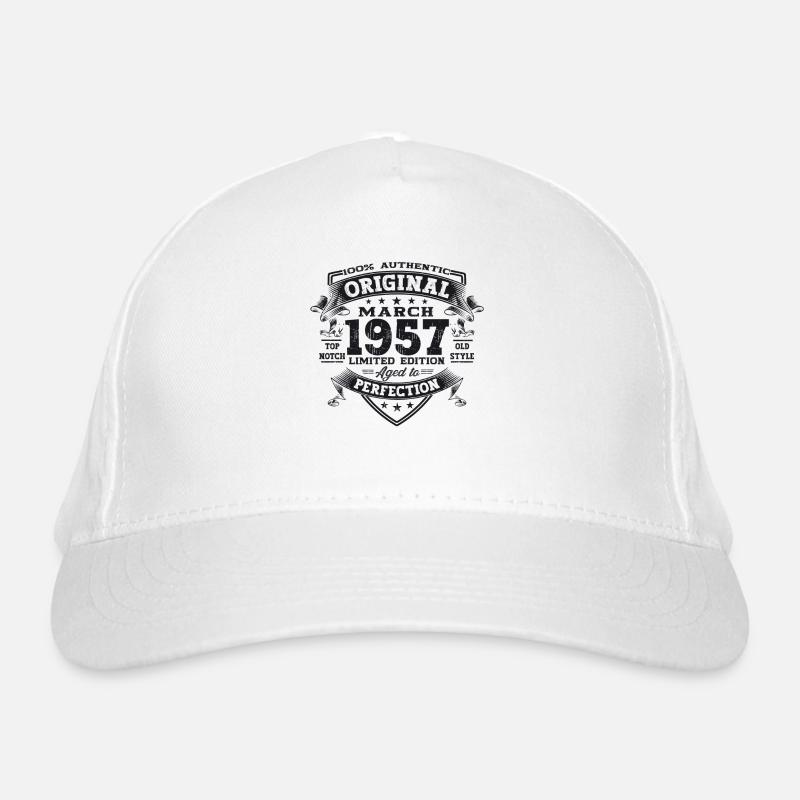 66e anniversaire Mann Original March Né en 1957 Casquette classique bio