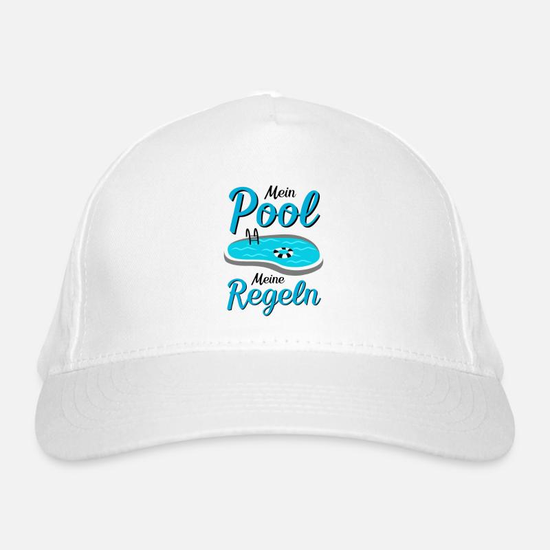 Planschbecken Swimmingpool Pool Schwimmen Geschenk Bio-Baseballkappe
