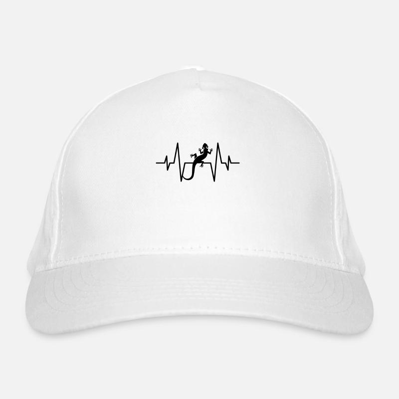 Lizard heartbeat Organic Baseball Cap