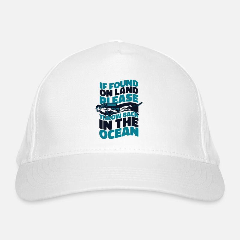 If Found On Land Please Throw Back In Ocean Organic Baseball Cap
