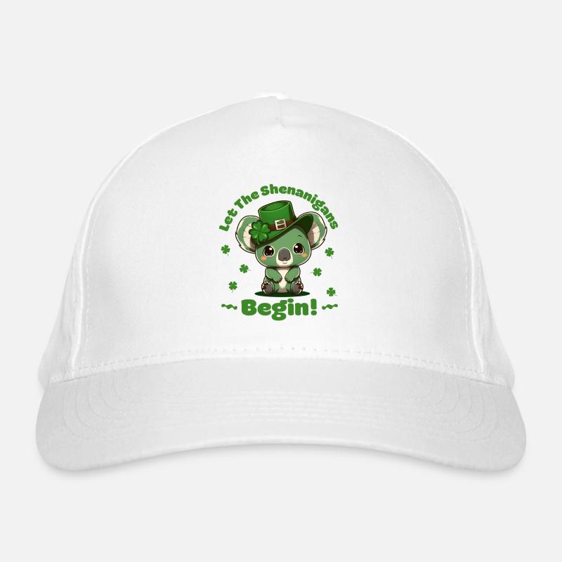 let the shenanigans begin Kleeblatt St Patricks Organic Baseball Cap